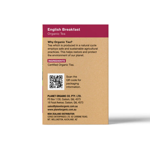 Planet Organic English Breakfast Tea | 25 Tea Bags