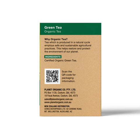 Planet Organic Green Tea Herbal Tea | 25 Tea Bags