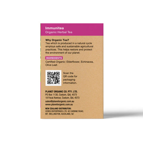 Planet Organic Immunitea Herbal Tea | 25 Tea Bags