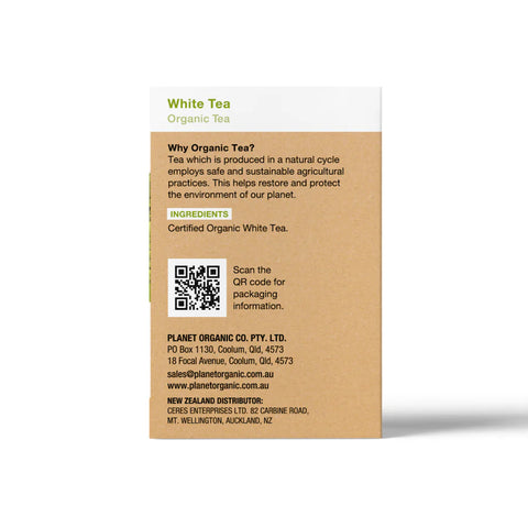 Planet Organic White Tea | 25 Tea Bags