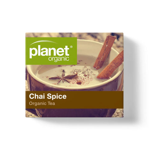 Planet Organic Chai Spice Herbal Tea | 25 Tea Bags