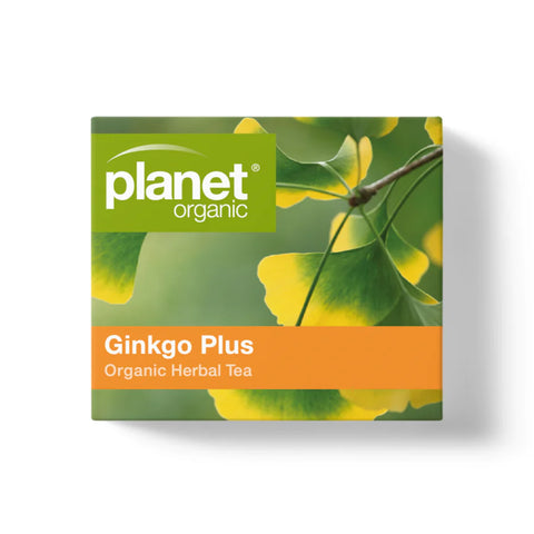 Planet Organic Ginkgo Plus Herbal Tea | 25 Tea Bags