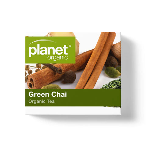 Planet Organic Chai Green Herbal Tea | 25 Tea Bags