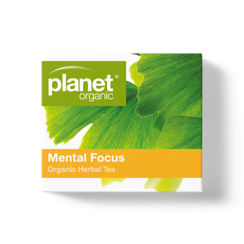 Planet Organic Mental Focus Herbal Tea | 25 Tea Bags