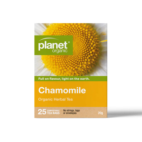 Planet Organic Chamomile Herbal Tea | 25 Tea Bags