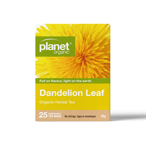 Planet Organic Dandelion Herbal Tea | 25 Tea Bags