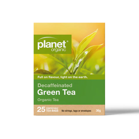 Planet Organic Decaffeinated Green Tea | 25 Tea Bags