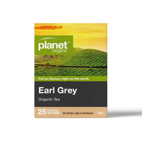 Planet Organic Earl Grey Herbal Tea | 25 Tea Bags