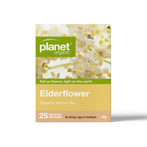 Planet Organic Tea Elderflower Herbal Tea | 25 Tea Bags