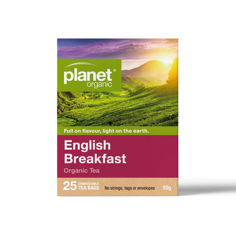 Planet Organic English Breakfast Tea | 25 Tea Bags