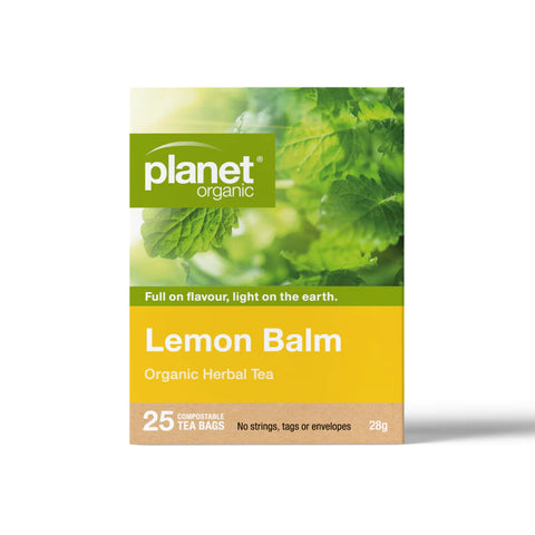 Planet Organic Tea Lemon Balm Herbal Tea | 25 Tea Bags