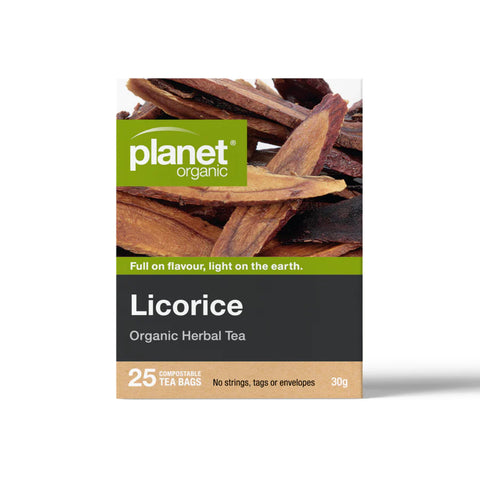 Planet Organic Licorice Herbal Tea | 25 Tea Bags