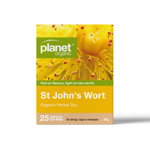 Planet Organic St John's Wort Herbal Tea | 25 Tea Bags