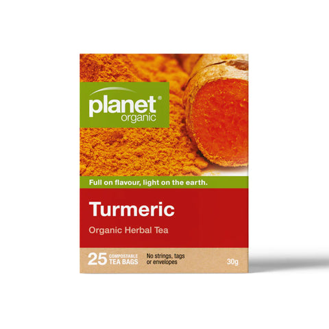 Planet Organic Turmeric Herbal Tea |  25 Tea Bags