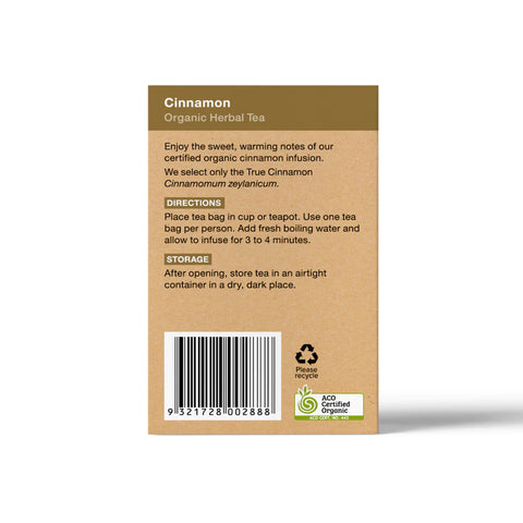 Planet Organic Cinnamon Herbal Tea | 25 Tea Bags