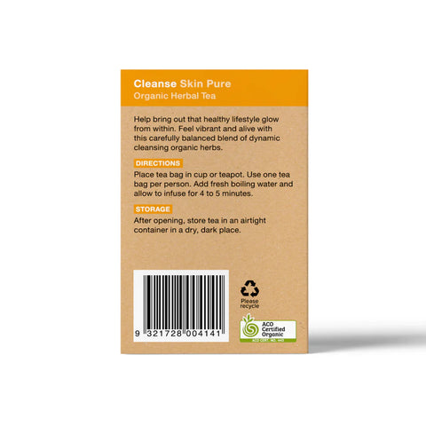 Planet Organic Cleanse Skin Pure Herbal Tea | 25 Tea Bags