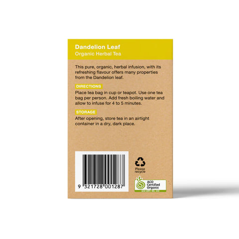 Planet Organic Dandelion Herbal Tea | 25 Tea Bags