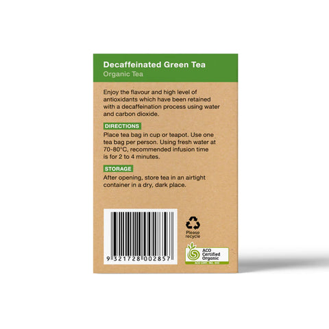 Planet Organic Decaffeinated Green Tea | 25 Tea Bags