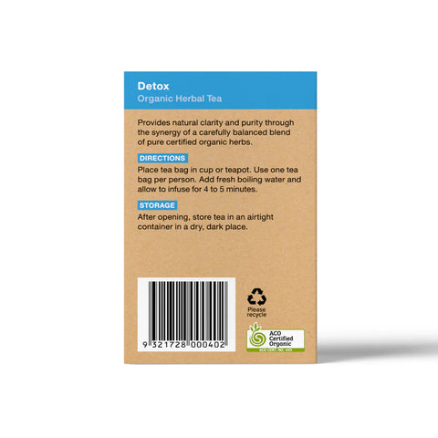 Planet Organic Detox Herbal Tea | 25 Tea Bags