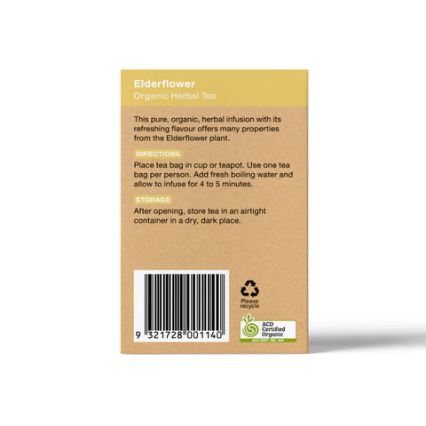 Planet Organic Tea Elderflower Herbal Tea | 25 Tea Bags