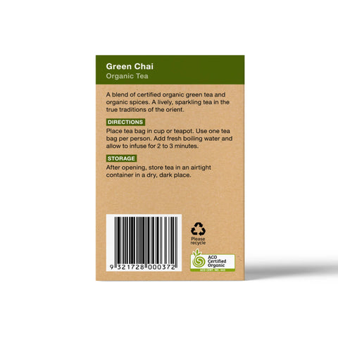 Planet Organic Chai Green Herbal Tea | 25 Tea Bags