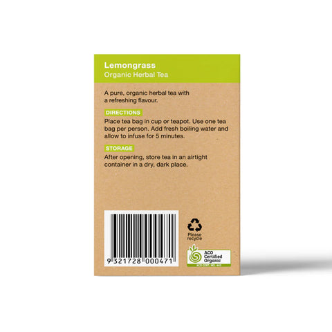 Planet Organic Lemongrass Herbal Tea | 25 Tea Bags