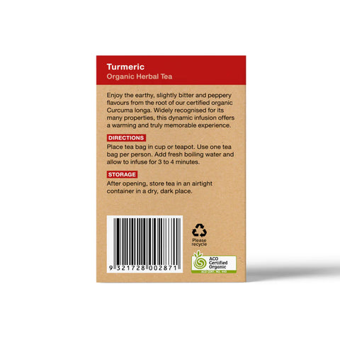 Planet Organic Turmeric Herbal Tea |  25 Tea Bags