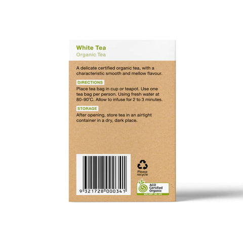 Planet Organic White Tea | 25 Tea Bags