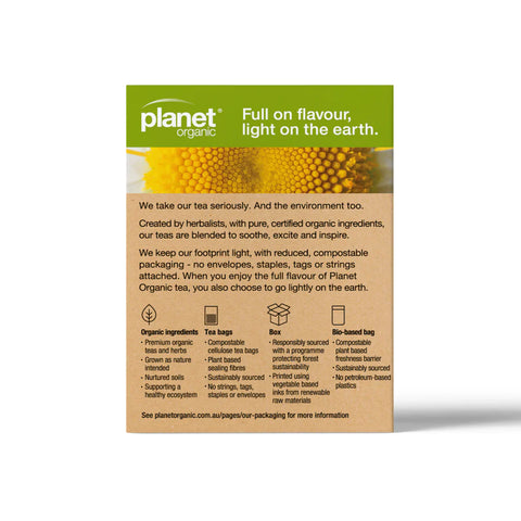 Planet Organic Chamomile Herbal Tea | 25 Tea Bags