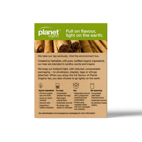 Planet Organic Cinnamon Herbal Tea | 25 Tea Bags