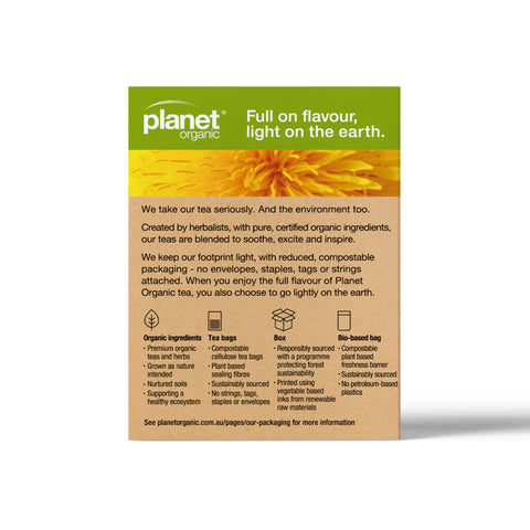 Planet Organic Dandelion Herbal Tea | 25 Tea Bags