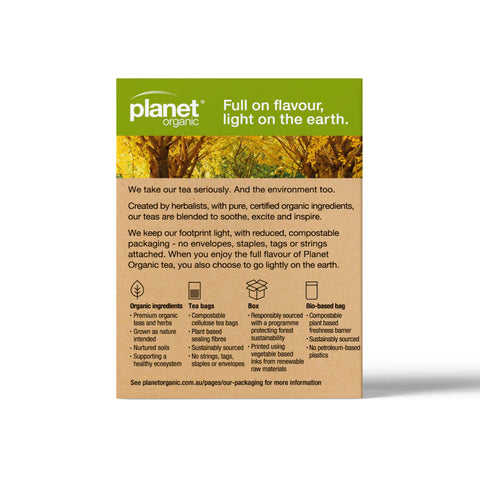 Planet Organic Ginkgo Plus Herbal Tea | 25 Tea Bags