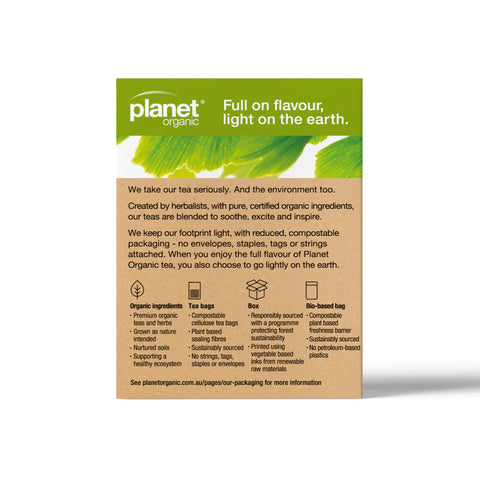 Planet Organic Mental Focus Herbal Tea | 25 Tea Bags