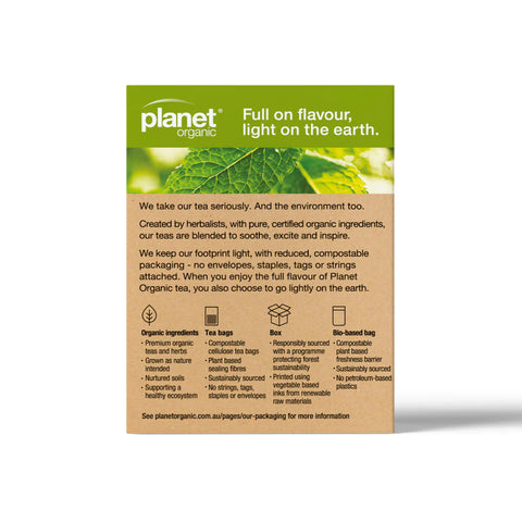 Planet Organic Peppermint Herbal Tea | 25 Tea Bags