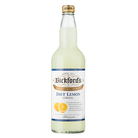 Bickford's Diet Lemon Cordial 750mL