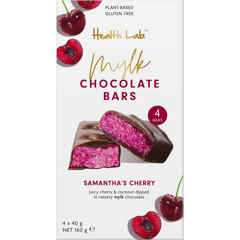 Health Lab Mylk Samantha's Cherry Chocolate Bar 4 Pack