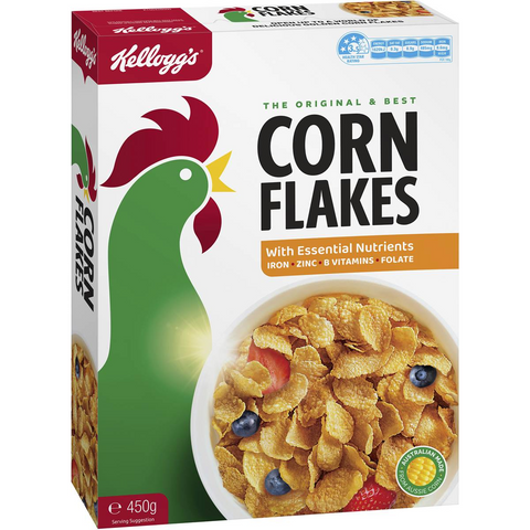 Kellogg's Corn Flakes Breakfast Cereal 450g