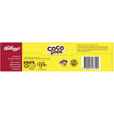 Kellogg's Coco Pops Chocolatey Breakfast Cereal 650g