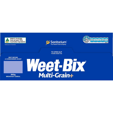 Sanitarium Weet-bix Blends Multi-grain+ Breakfast Cereal 860g