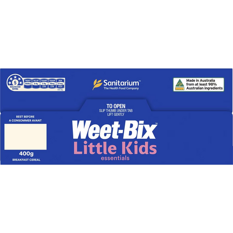 Sanitarium Weet-bix Little Kids Essentials Breakfast Cereal 400g