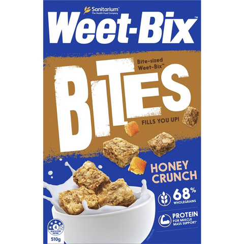 Sanitarium Weet-bix Bites Crunchy Honey Breakfast Cereal 510g