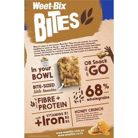 Sanitarium Weet-bix Bites Crunchy Honey Breakfast Cereal 510g