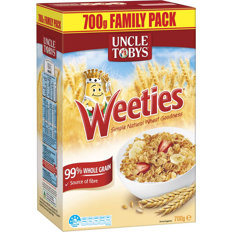 Uncle Tobys Vita Weeties Breakfast Cereal Weeties 700g