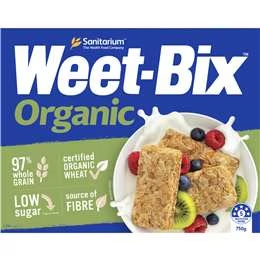 Sanitarium Weet-bix Organic Breakfast Cereal 750g