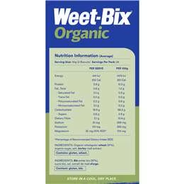 Sanitarium Weet-bix Organic Breakfast Cereal 750g