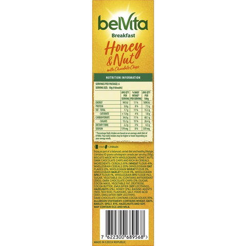 Belvita Honey & Nut Breakfast Biscuits 300g