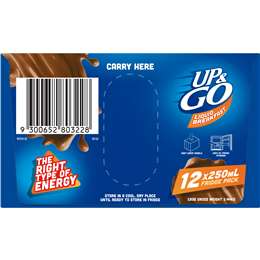 Sanitarium Up&go Liquid Breakfast Choc Ice 12 Pack