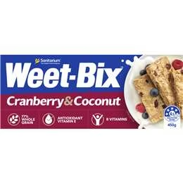 Sanitarium Weet-bix Blends Cranberry & Coconut Breakfast Cereal 450g