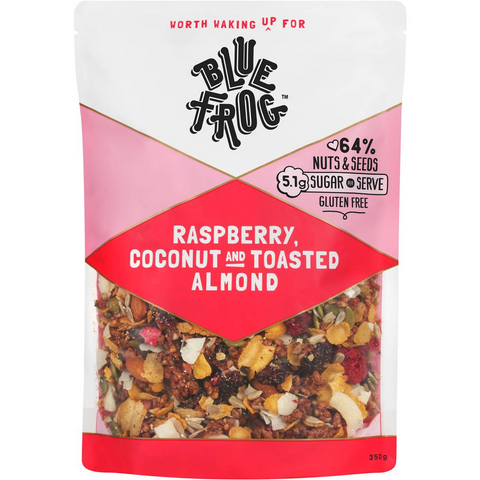 Blue Frog Raspberry, Coconut & Toasted Almond Muesli 350g