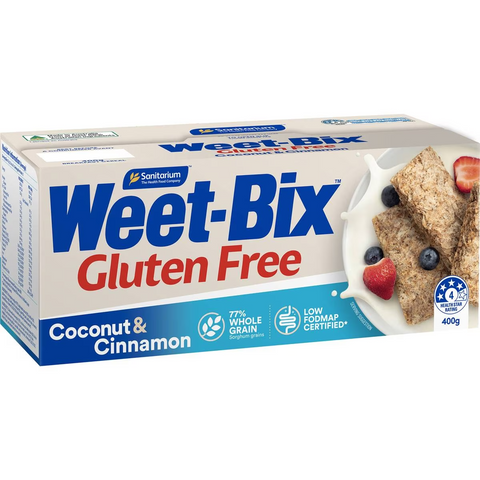 Sanitarium Weet-bix Gluten Free Coconut & Cinnamon Breakfast Cereal 400g